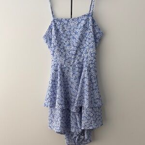SHEIN Blue Floral Jumpsuit